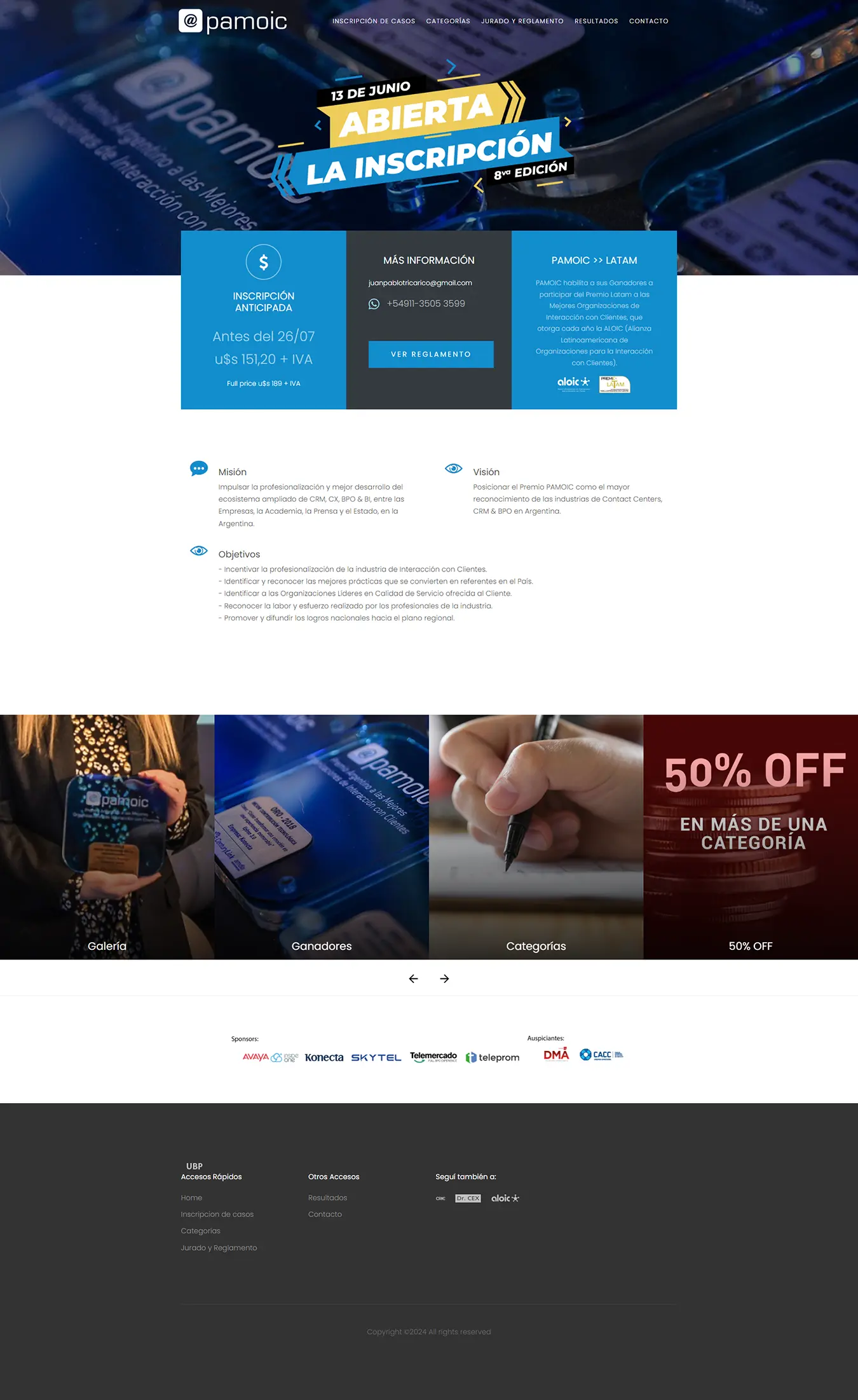 Diseño Sitios Web - PAMOIC