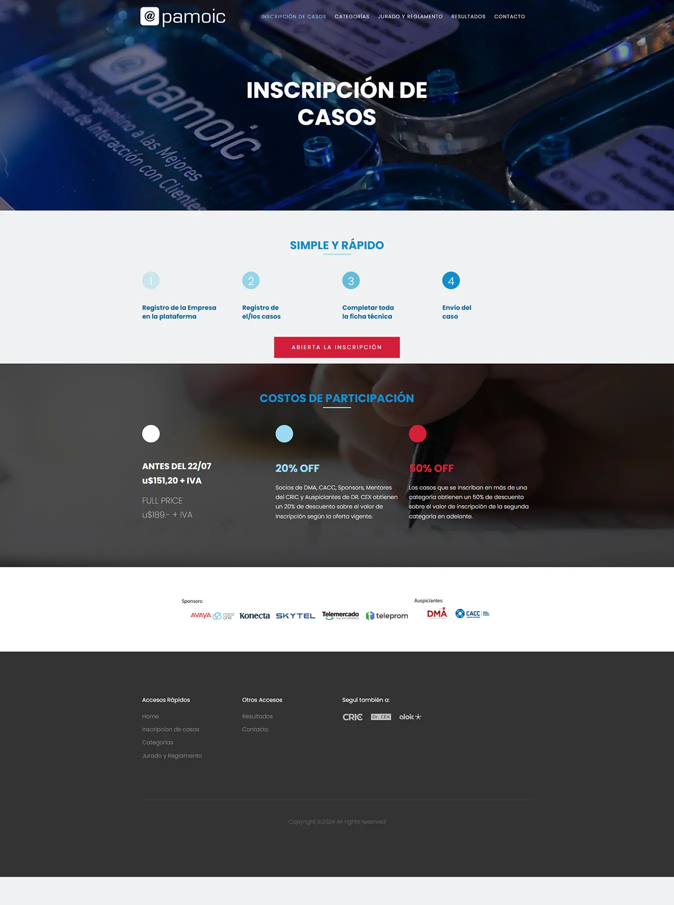 Diseño Sitios Web - PAMOIC