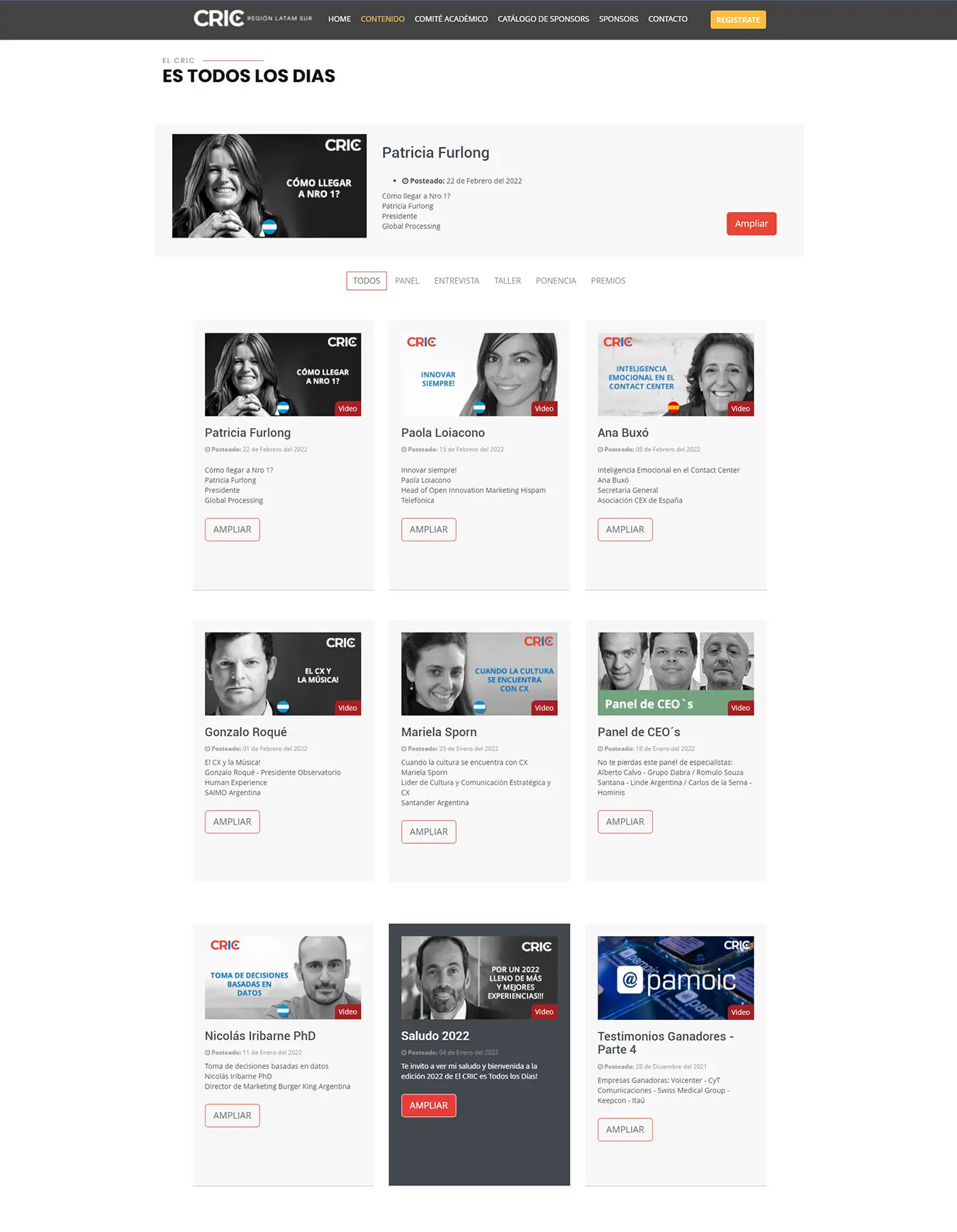 Diseño Sitios Web - El CRIC es todos los días