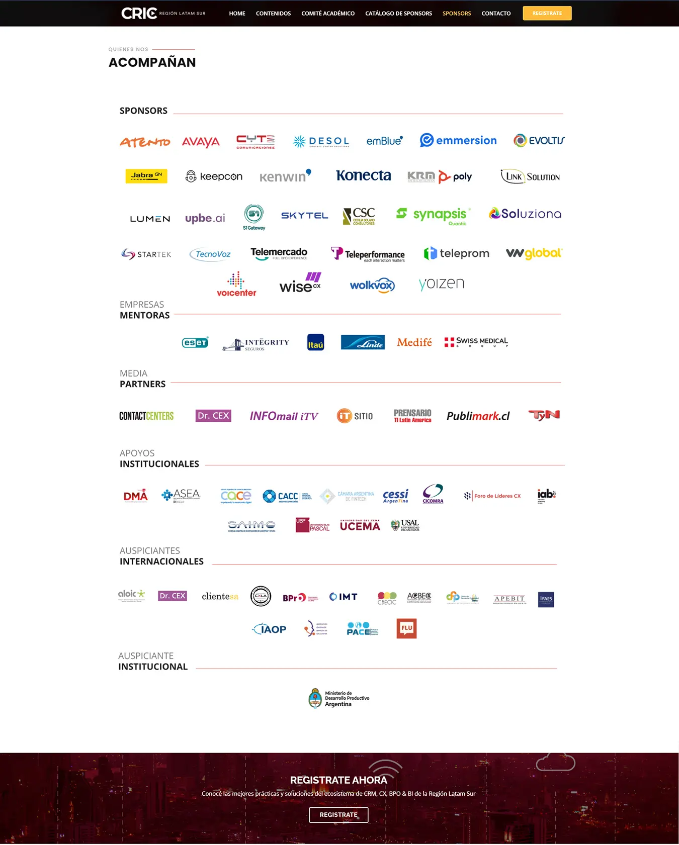 Diseño Sitios Web - El CRIC es todos los días