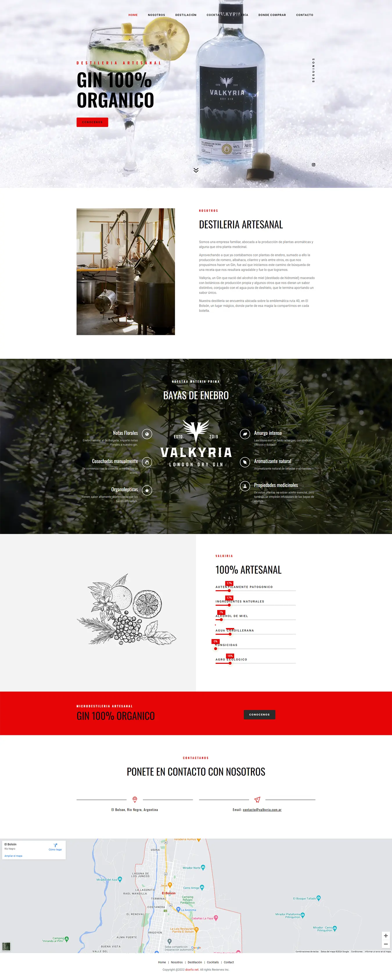 Diseño Sitios Web - Valkyria Gin