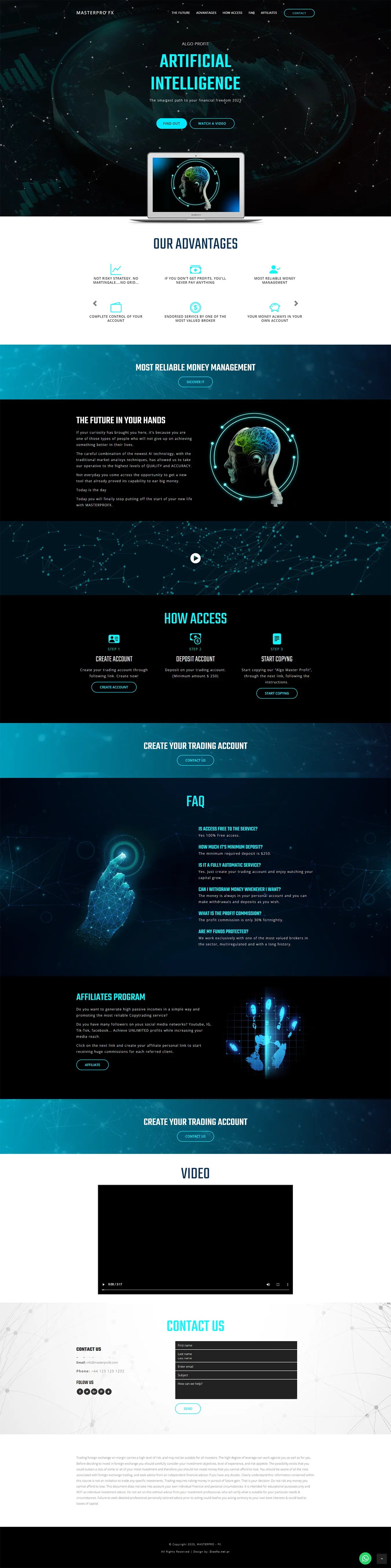 Diseño Landing Pages - MasterPro-FX