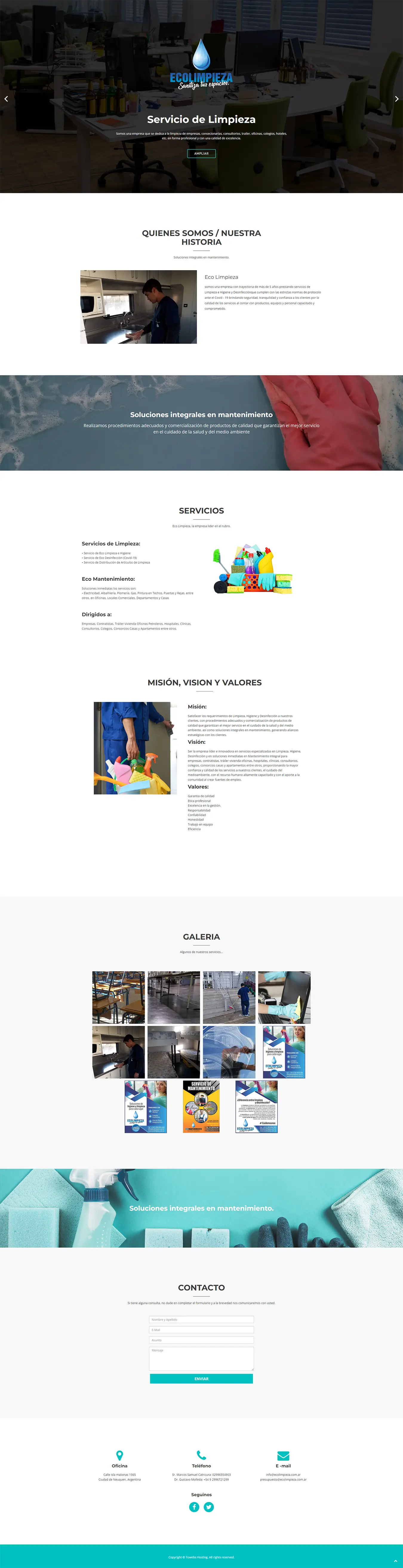 Diseño Sitios Web - Eco limpieza