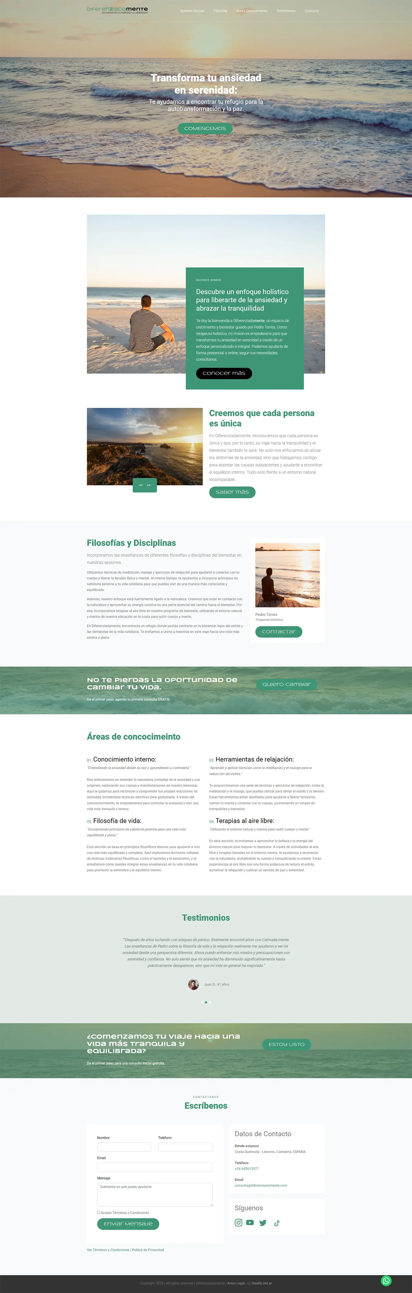 Diseño Landing Pages - Diferenziadamente