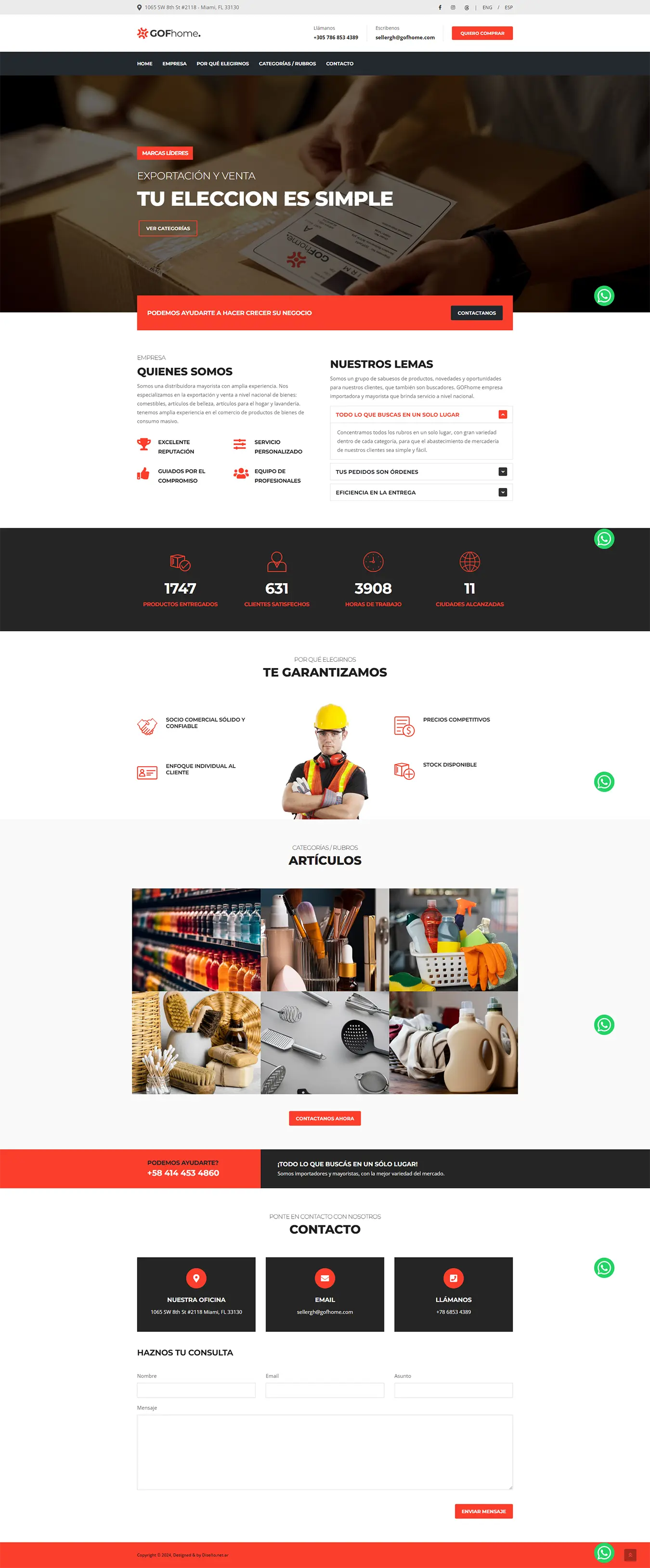 Diseño Landing Pages - GOFhome
