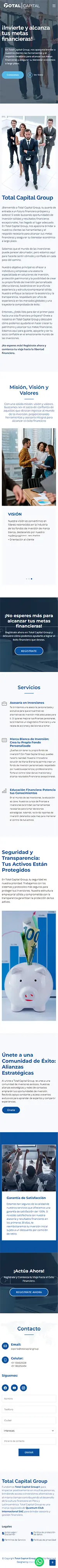 Diseño Landing Pages - Total Capital Group