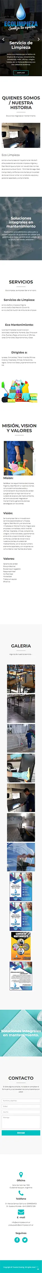 Diseño Sitios Web - Eco limpieza