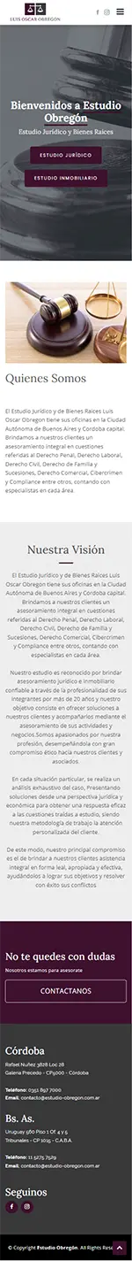 Diseño Sitios Web - Estudio Obregon