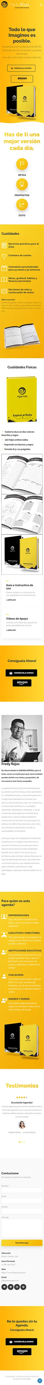 Diseño Landing Pages - Agenda al éxtio