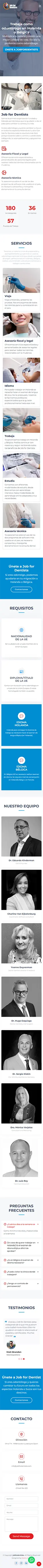 Diseño Landing Pages - Job for Dentists