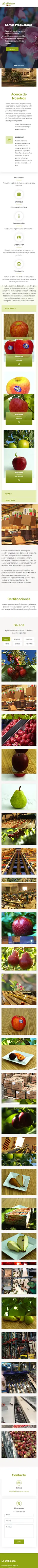 Diseño Sitios Web - La Deliciosa S.A