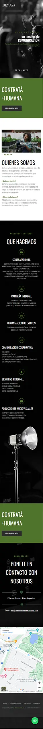 Diseño Sitios Web - MAS HUMANA