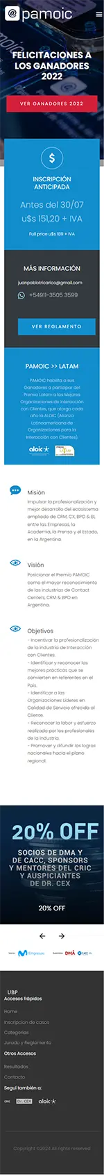 Diseño Sitios Web - PAMOIC