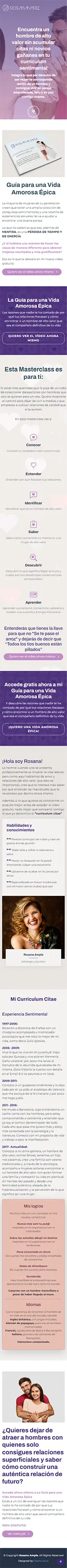 Diseño Landing Pages - Rosana Ample