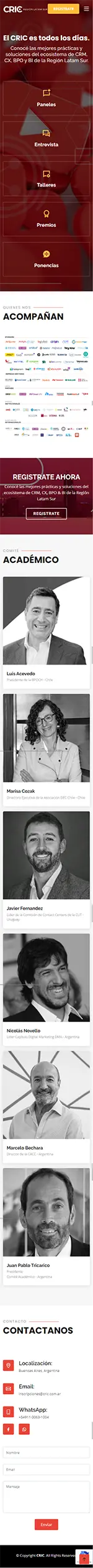 Diseño Sitios Web - El CRIC es todos los días