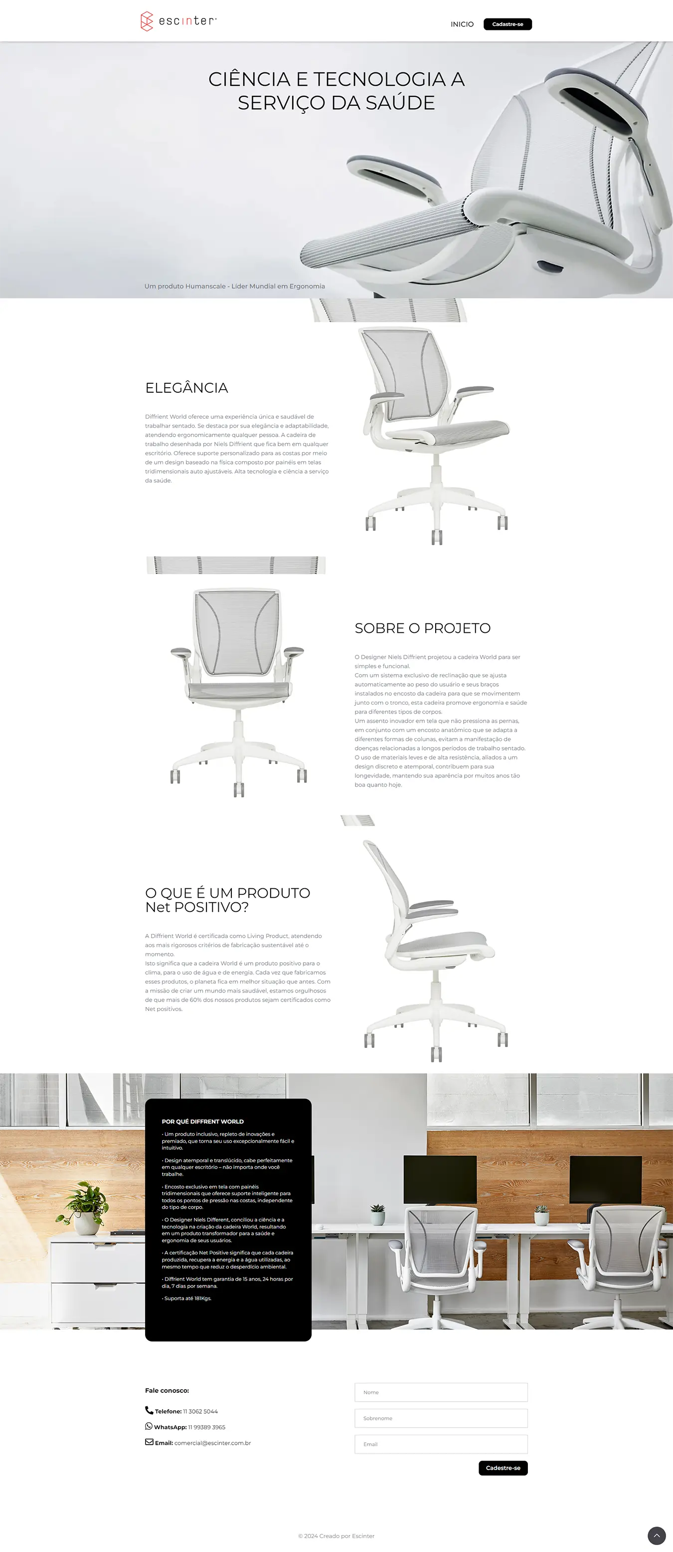 Diseño Landing Pages - Escinter