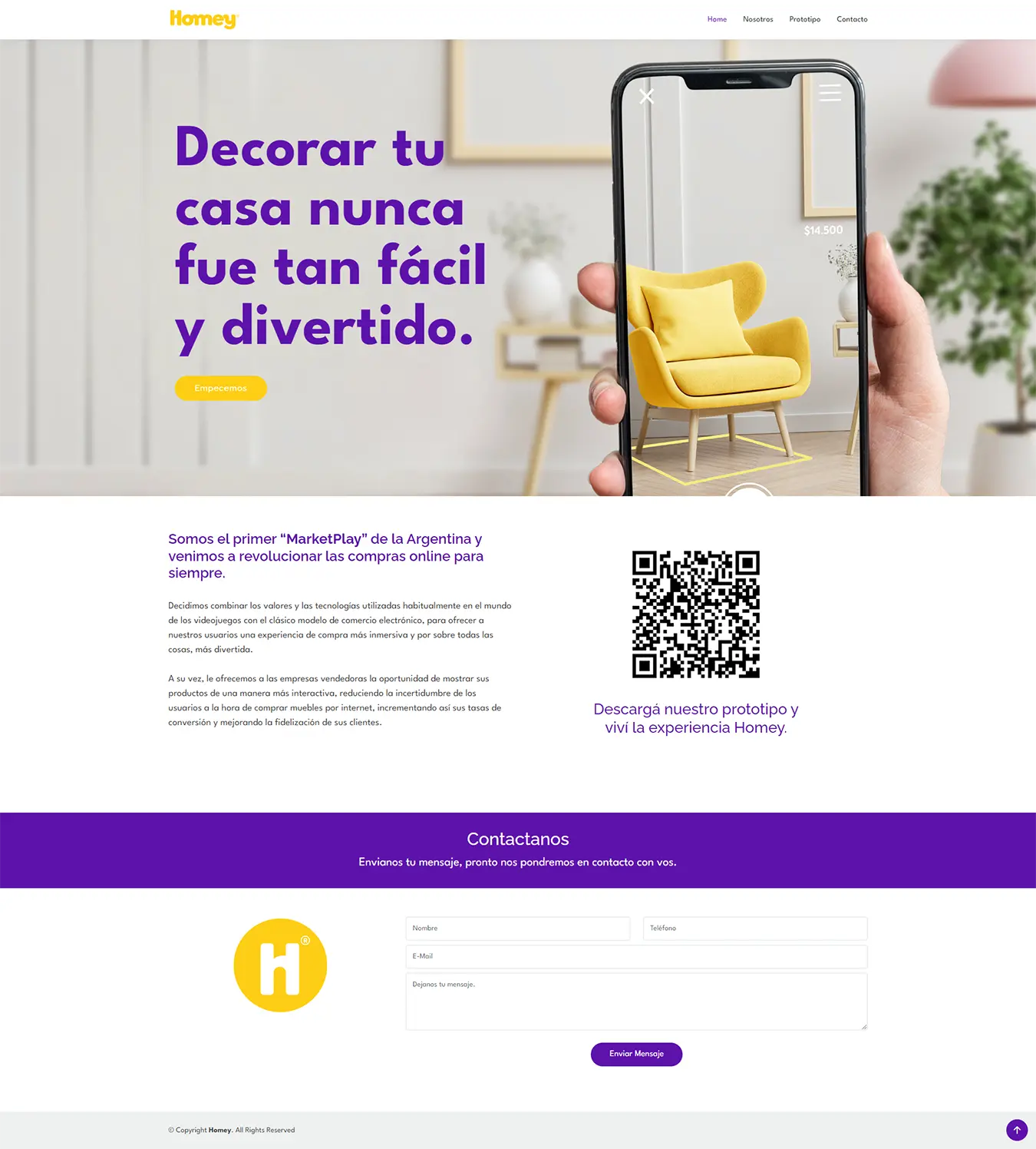 Diseño Landing Pages - Homey