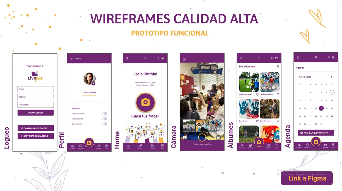 Diseño UX / UI - Live Pics