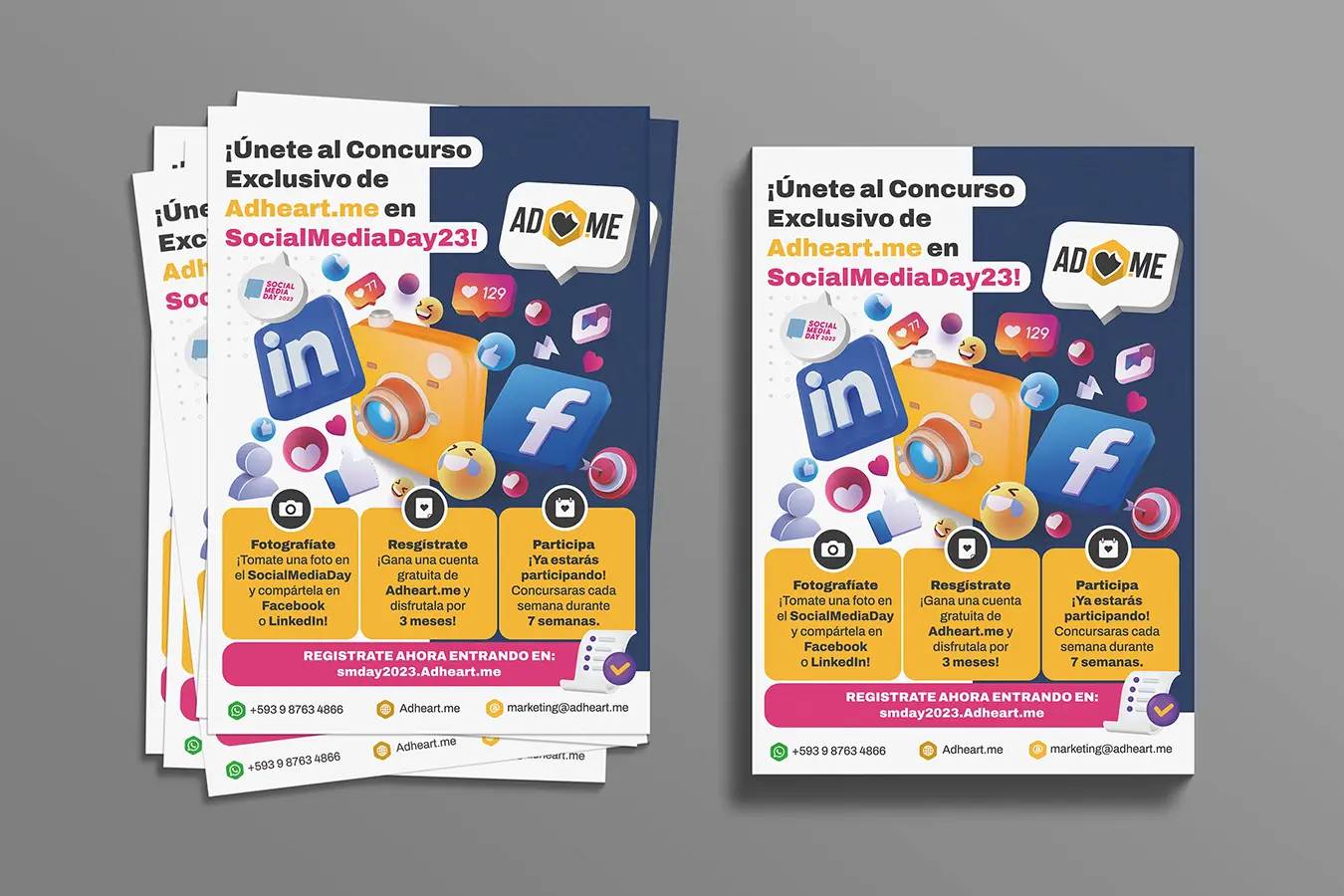 Tarjetas Personales - Ad Heart Me