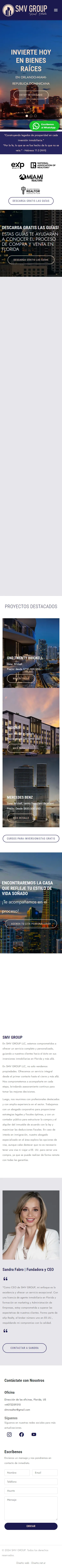 Diseño Sitios Web - SMVG Group Real Estate