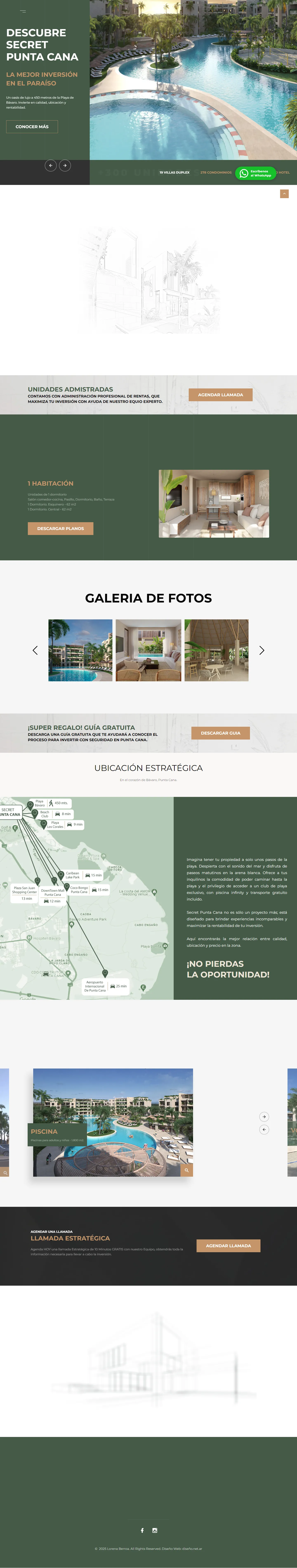 Diseño Landing Pages - SECRET PUNTA CANA
