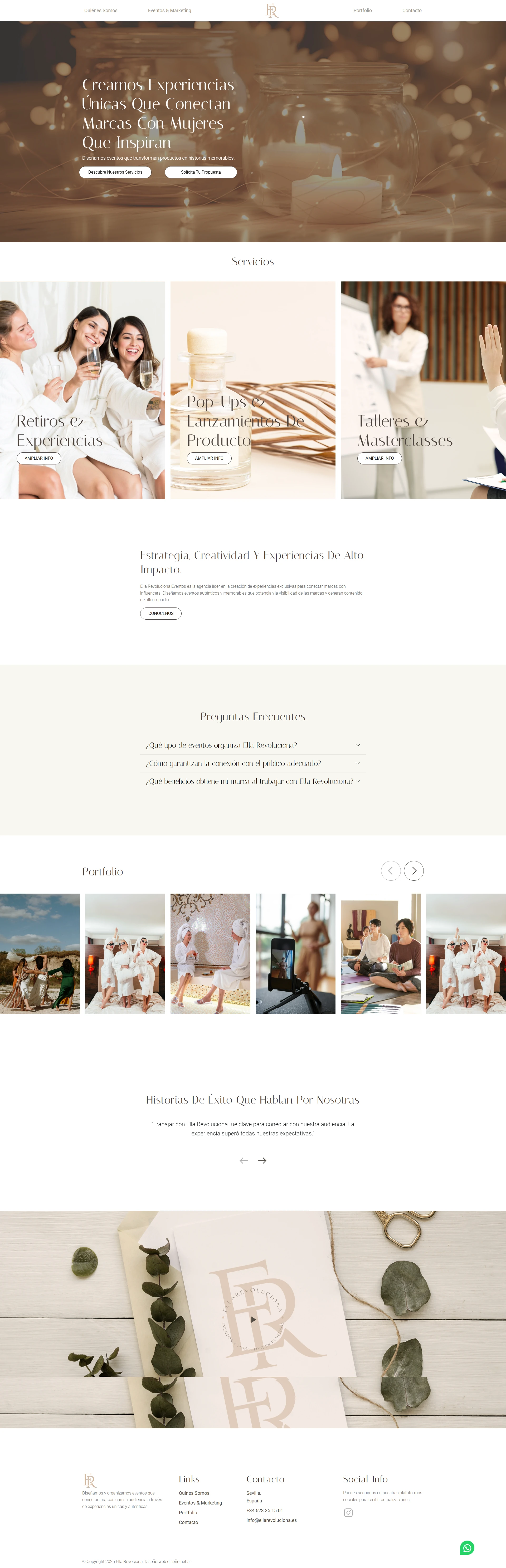 Diseño Sitios Web - Ella Revoluciona
