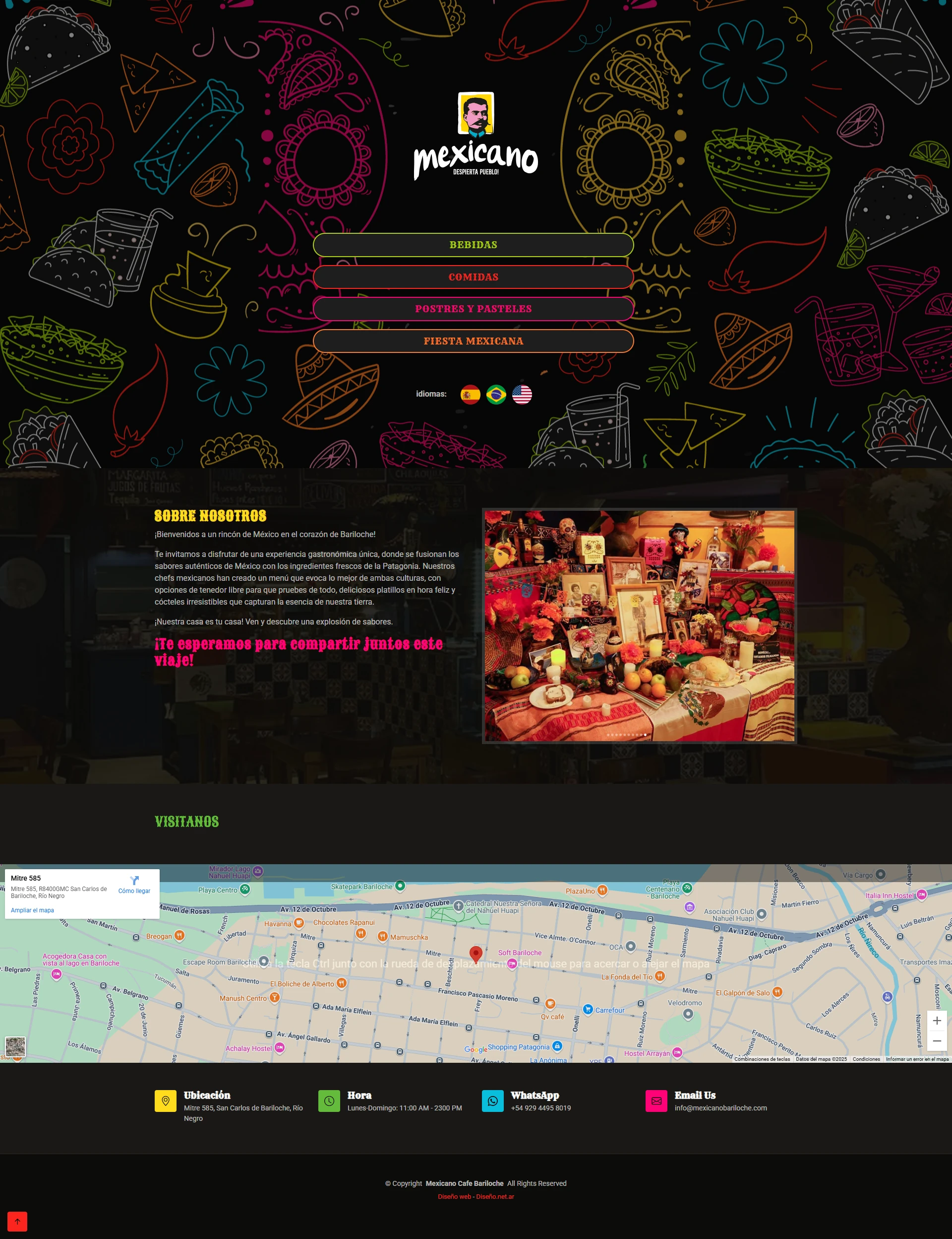 Diseño Sitios Web - Mexicano Cafe