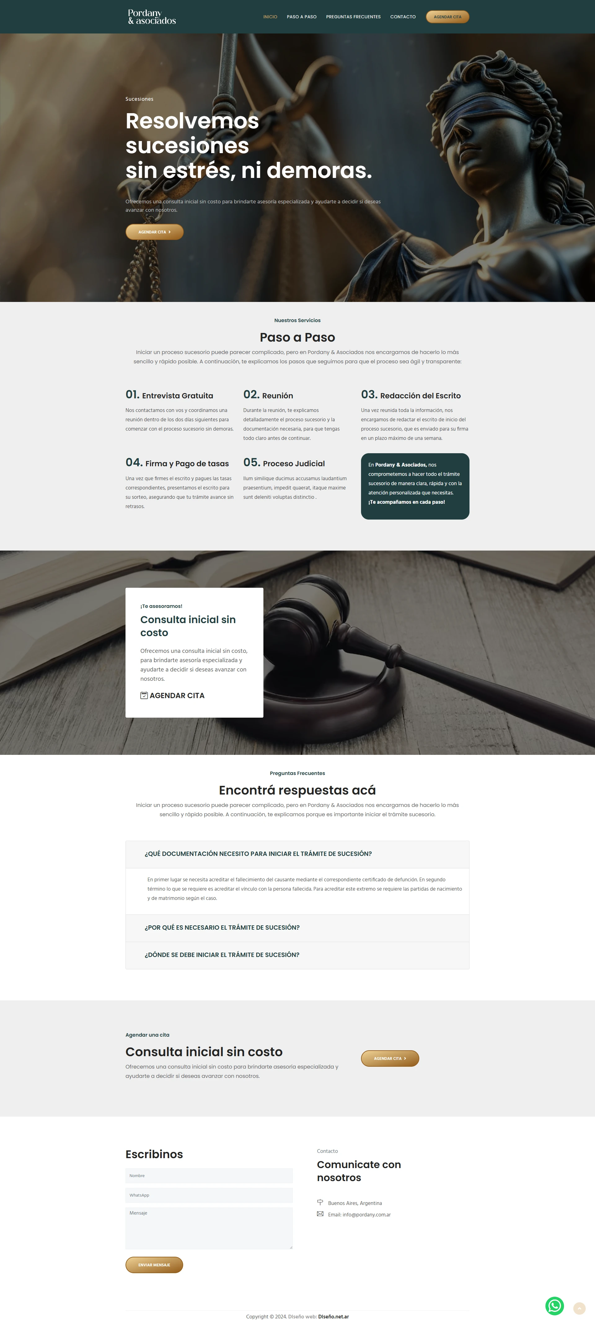 Diseño Sitios Web - Pordany & Asociados